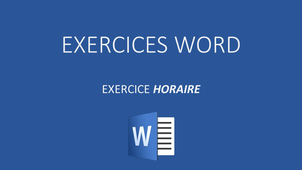 WORD HORAIRE
