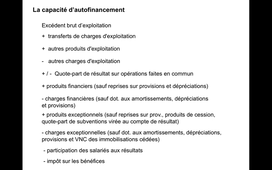 La capacité d'autofinancement