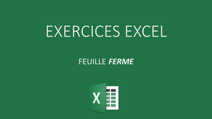 EXCEL EXERCICE FERME