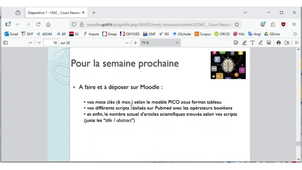 Neurosciences Niveau 2 cours du 15 septembre 2025