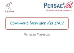 Comment formuler des Objectifs d'Apprentissage?