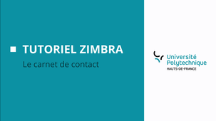 Tutoriel Zimbra: Le carnet de contact