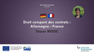 MOOC Droit comparé des contrats : Allemagne - France | Teaser