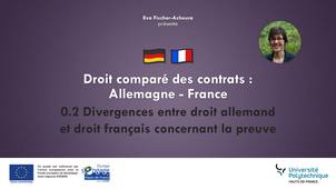 Archivé 2021-12-06 0.2 Divergences entre droit allemand et droit français concernant la preuve