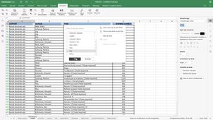 ONLYOFFICE TABLEUR FILTRE LIVRES