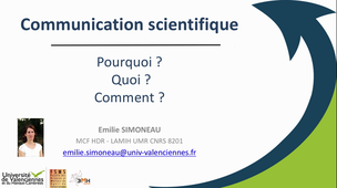 1) La Communication Scientifique - Introduction