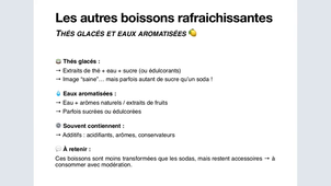 Nutrition niveau 2 - Les familles d'aliments 4/4