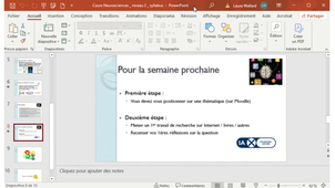Neurosciences Niveau 2 cours du 8 septembre 2025