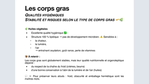 Nutrition niveau 2 - Les familles d'aliments 3/4