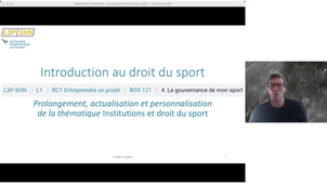 Cours 3 - La gouvernance de mon sport
