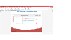 Préparation mentale - Cours du mercredi 7 mai 2025 - Développer le mental