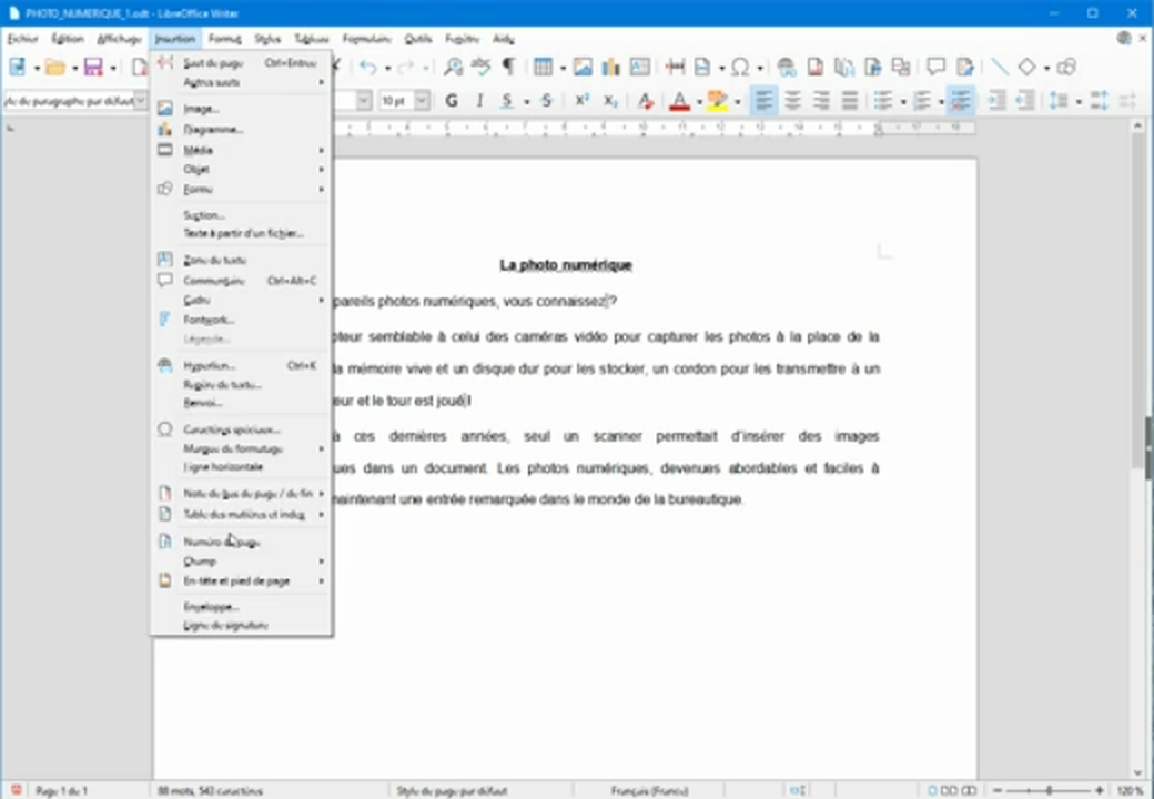 Pod - PIX - 3.1 DEVELOPPER DES DOCUMENTS TEXTUELS - Writer Photos ...
