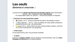 Nutrition niveau 2 - Les familles d'aliments 2/4