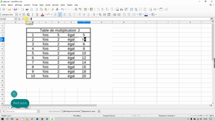 LibreOffice - 2 Tableur - 2 Applications - 1 de la feuille à l'application