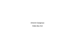 Vidéo BOX 312 Antonin cavignaux S1