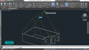 Autocad N2 - 3 modélisation en volume d'une toiture